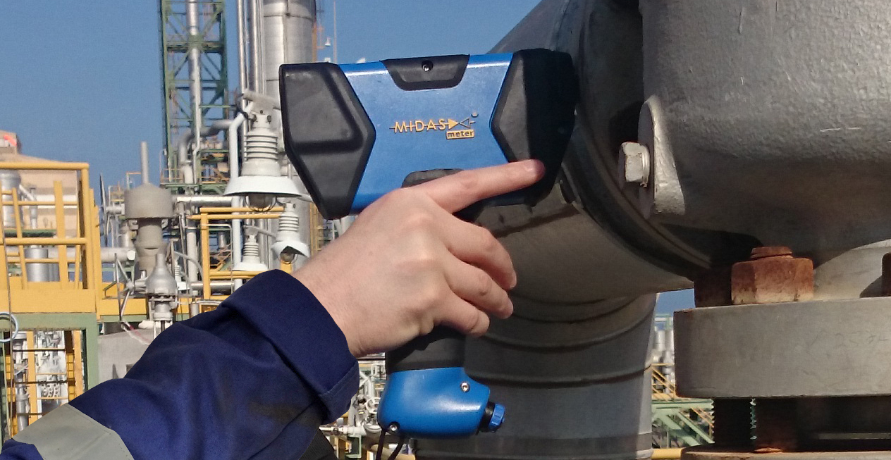 Midas Meter Acoustic Emission Leak Detector